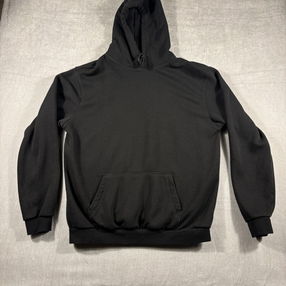 H&M Divided Other - H&M Divided Mens Pullover Hoodie Black Fleece Kangaroo Pocket Size L